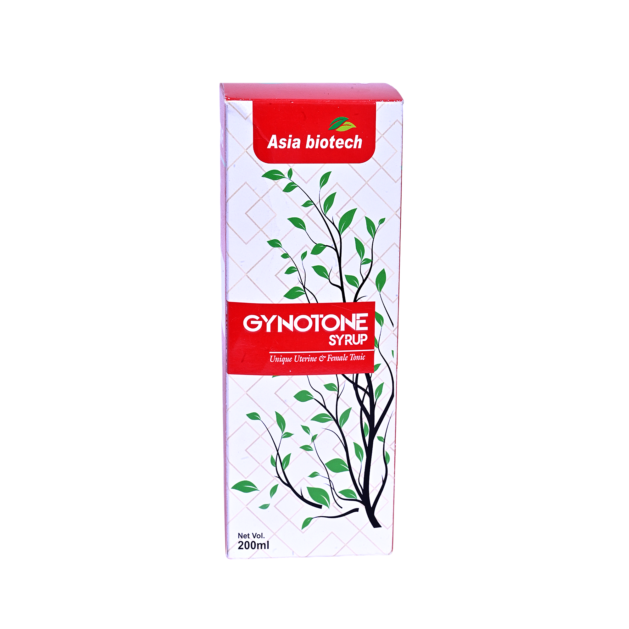 Asia Biotech Gynotone Syrup an Ayurvedic Female Tonic Which Help in The Solution of Female Discomfort - 2 x 200 ML