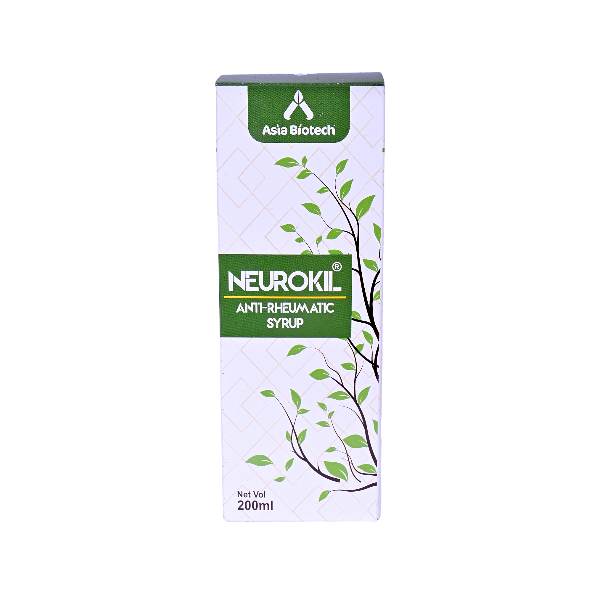 Asia Biotech Neurokil Syrup for Joint Pain and Stiffness | Natural Ortho Syrup Arthritis and Joint Inflammation| 200 ML (Pack of 2)