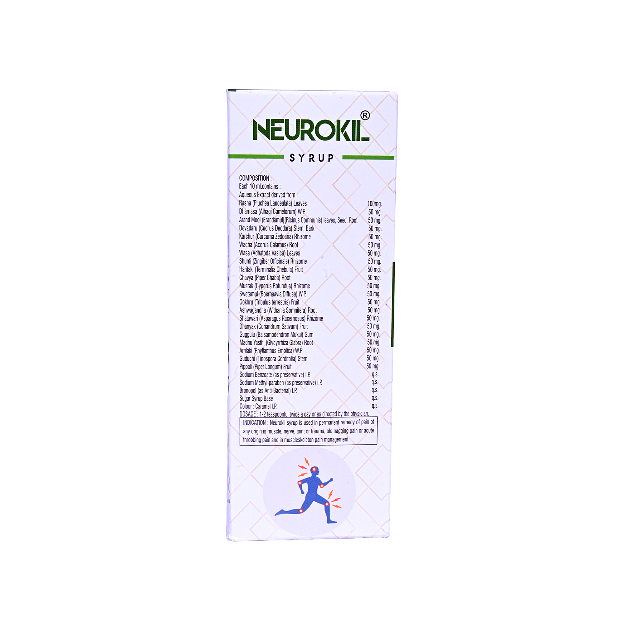 Asia Biotech Neurokil Syrup for Joint Pain and Stiffness | Natural Ortho Syrup Arthritis and Joint Inflammation| 200 ML (Pack of 2)