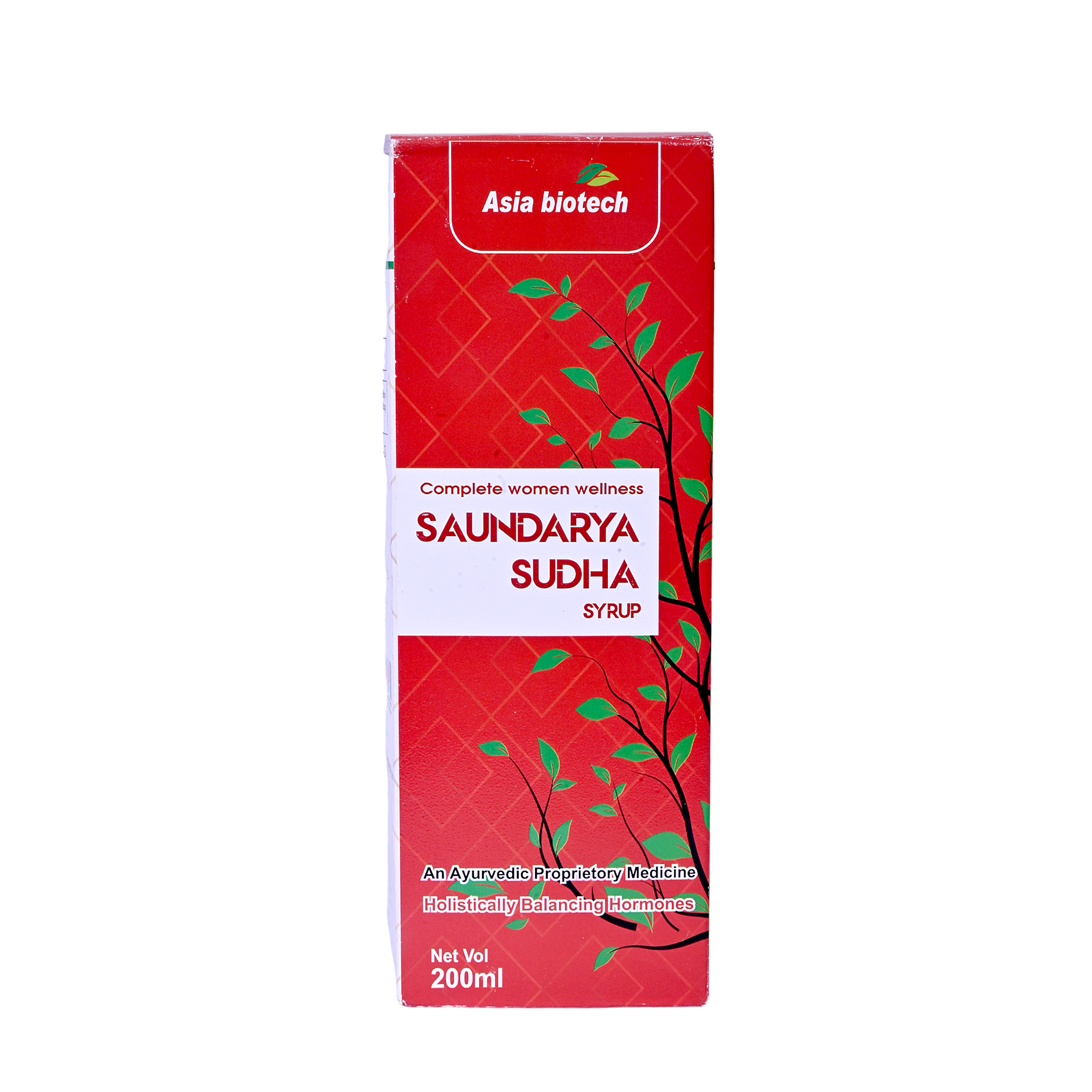 Saundarya Sudha Syrup | Women’s Health Restorative & Uterine Tonic | Pack of 2 x 200 ml)